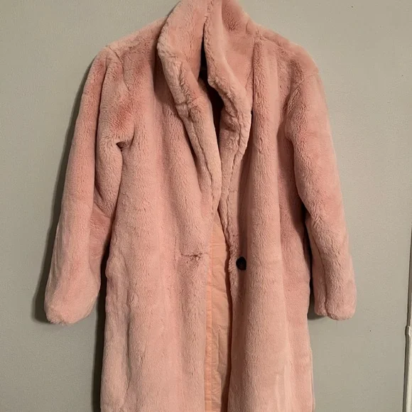 Pink teddy coat - Picture 6 of 10